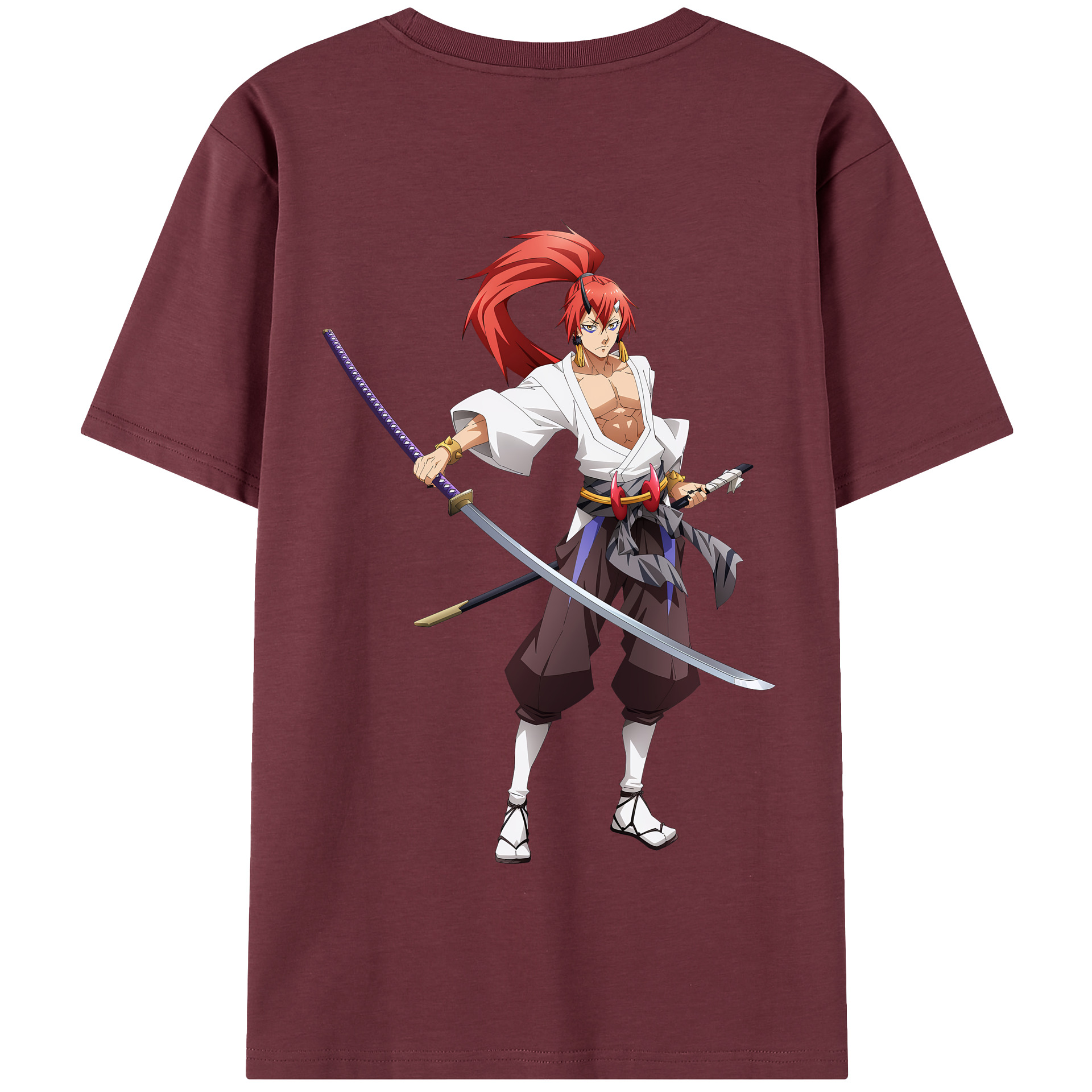 （画像用） 転スラ Regarding Reincarnated to Slime 綿100％半袖Tシャツ（背面プリント）